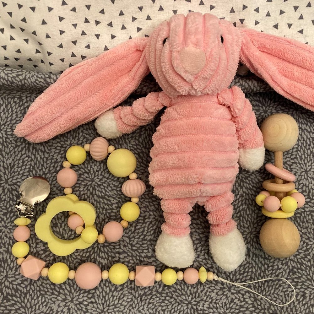 Silicone/Wood Pacifier/Dummy/Leash/Chain Chew Toys